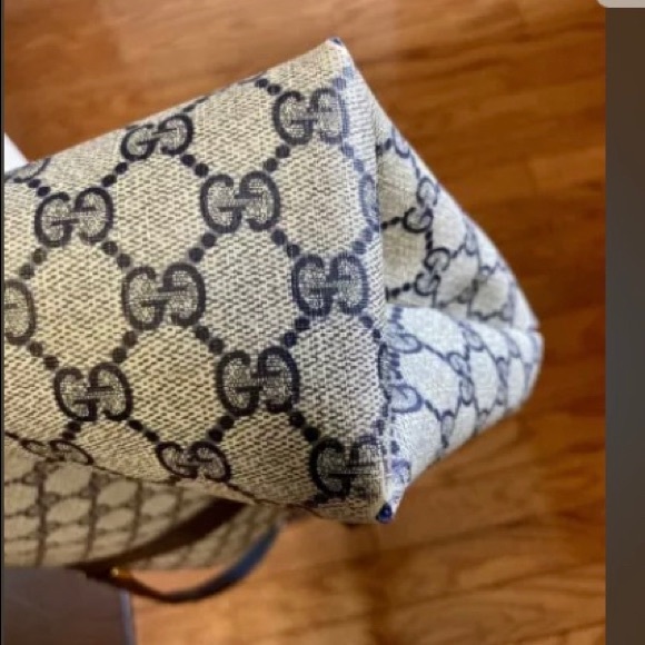 Vintage 1980’s Gucci blue tote great shape - Picture 6 of 10